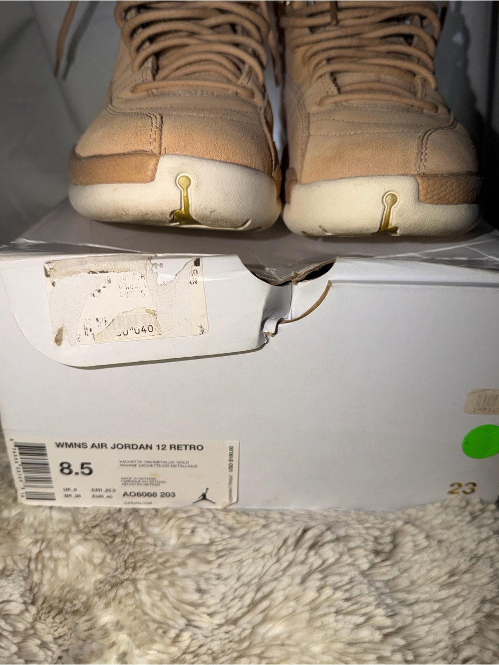 Air Jordan 12 Retro 'Vachetta Tan' (Women's) 8.5 - Picture 5 of 9